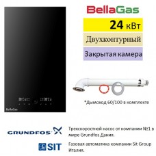 Настенный газовый котёл BellaGas Vip 24 One (одноконтурный, закрытая камера сгорания)