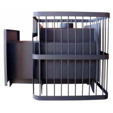 №9 Печь банная ComfortProm СТАЛЬ 8мм, до 26 кубов, стекло