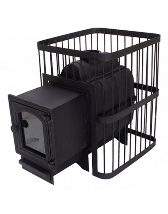 №19 Печь банная ComfortProm до 26 кубов, чугун, стекло