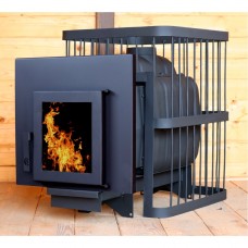 №20 Печь банная ComfortProm ЧУГУН, до 20 кубов, стекло
