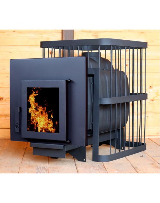 №20 Печь банная ComfortProm до 20 кубов, чугун, стекло