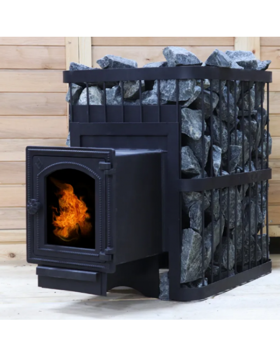 №4 Печь банная ComfortProm до 16 кубов, со стеклом