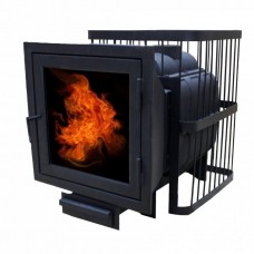 Печь банная ComfortProm ЧУГУН, до 26 кубов, ПАНОРАМА