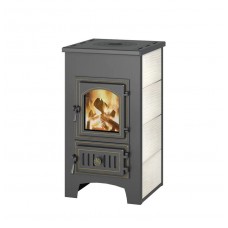 Печь-камин Везувий ПК-01 (270) с плитой беж. 9 кВт