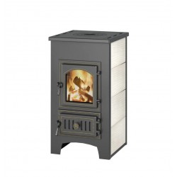 Печь-камин Везувий ПК-01 (270) с плитой беж. 9 кВт