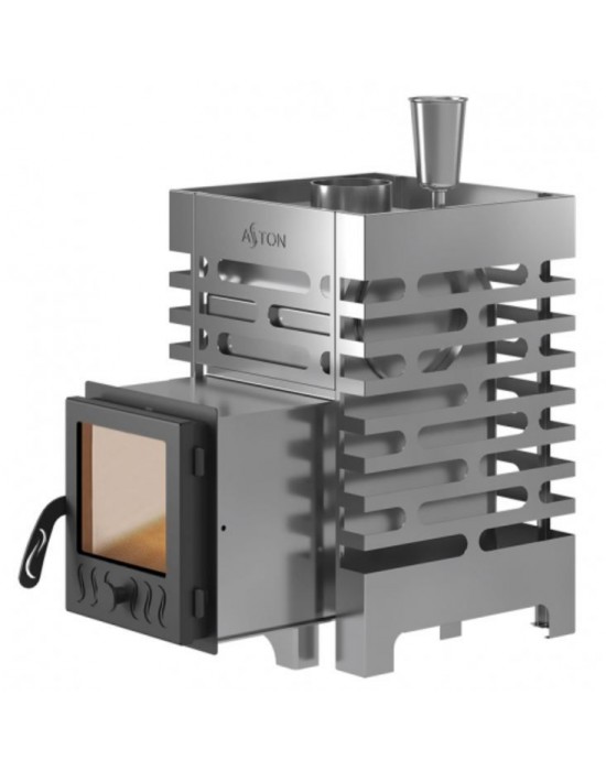 Печь банная Везувий ASTON 12 INOX стекло