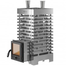 Печь банная Везувий ASTON 20 INOX стекло