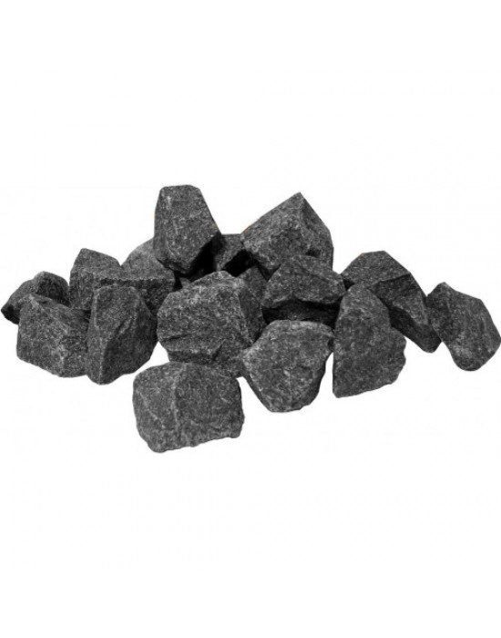 Камни для бани Габбро-диабаз колотый 20кг (мелкий)