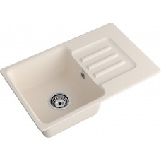 Кухонная мойка GRANFEST SMART SM-680L белый + сифон