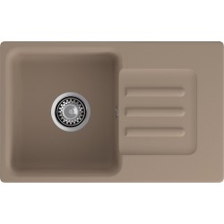 Кухонная мойка GRANFEST SMART SM-680L песочный + сифон