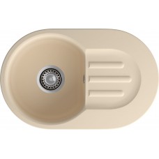 Кухонная мойка GRANFEST SMART SM-685L бежевый + сифон