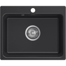 Кухонная мойка GRANFEST SMART SM-520 черный + сифон