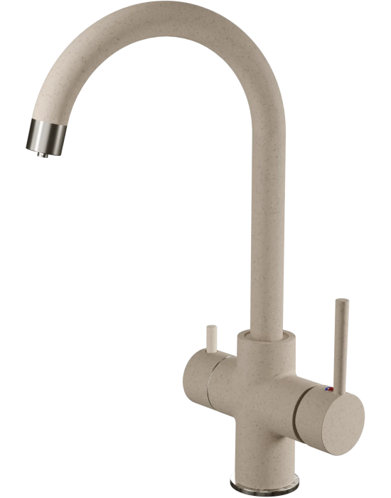 Смеситель для кухни GRANFEST QUARZ Z-5422 песочный