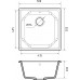 Кухонная мойка GRANFEST UNIQUE U-500 иней