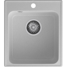 Кухонная мойка GRANFEST QUARZ Z-17 серый + сифон Кухонная мойка GRANFEST QUARZ Z-17 серый + сифон