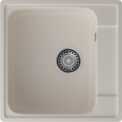 Кухонная мойка GRANFEST QUARZ Z-48 белый + сифон