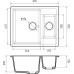 Кухонная мойка GRANFEST QUADRO Q-610K терракот