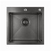 Кухонная мойка из нержавейки BLANTEK LS-5050SNB Snake texture black