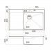 Кухонная мойка из нержавейки Omoikiri Akisame 86-LG-R Side светлое золото