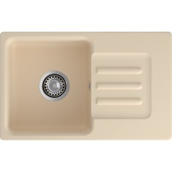 Кухонная мойка GRANFEST SMART SM-680L бежевый + сифон