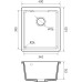 Кухонная мойка GRANFEST URBAN UR-4540 черный