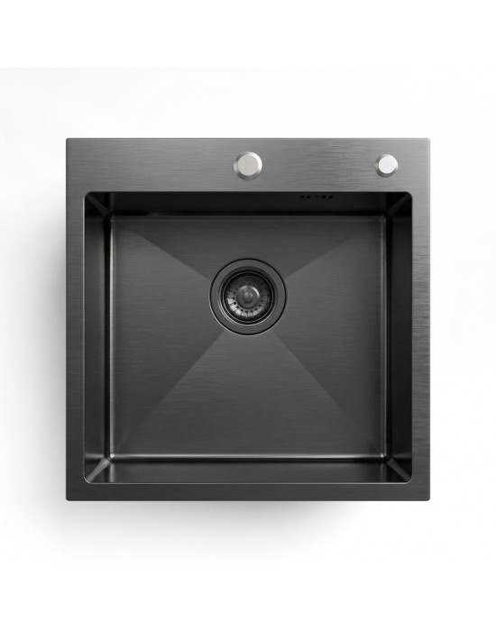 Кухонная мойка из нержавейки BLANTEK FS-5050B Nano black ECO