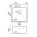 Кухонная мойка из нержавейки Omoikiri Akisame 46-GB графит