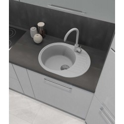 Смеситель для кухни GRANFEST QUARZ Z-5410 серый