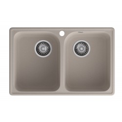 Кухонная мойка GRANFEST QUARZ Z-15 песочный + сифон