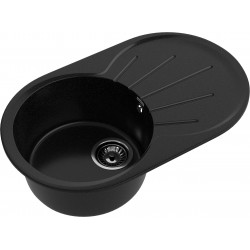 Кухонная мойка GRANFEST RONDO R-750L черный