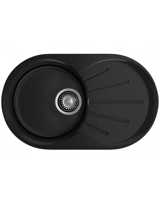 Кухонная мойка GRANFEST RONDO R-750L черный