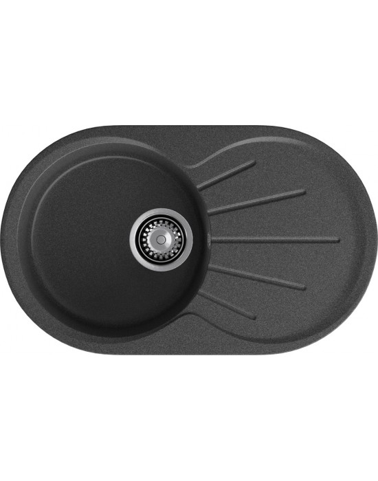 Кухонная мойка GRANFEST RONDO R-750L графит