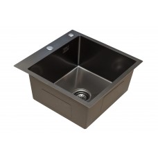 Кухонная мойка из нержавейки BLANTEK LS-5050HN Honeycomb Nano black