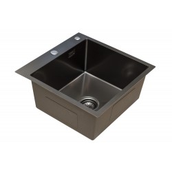 Кухонная мойка из нержавейки BLANTEK LS-5050HN Honeycomb Nano black Кухонная мойка из нержавейки BLANTEK LS-5050HN Honeycomb Nano black
