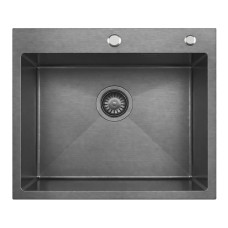Кухонная мойка из нержавейки BLANTEK LS-5848B Nano black Кухонная мойка из нержавейки BLANTEK LS-5848B Nano black