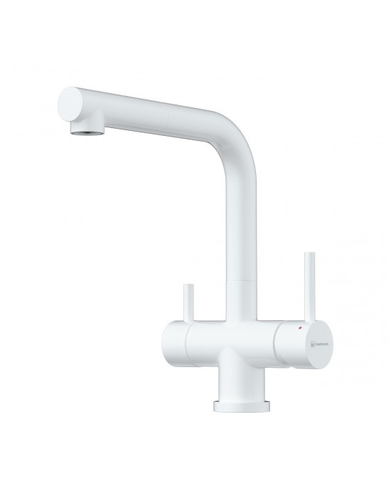 Смеситель для кухни Omoikiri Takamatsu S PW pure white