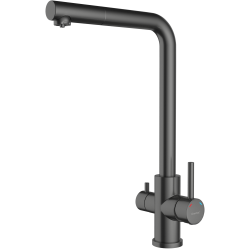 Смеситель для кухни GRANFEST QUARZ Z-5421 PVD графит Смеситель для кухни GRANFEST QUARZ Z-5421 PVD графит