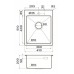Кухонная мойка из нержавейки Omoikiri Akisame 41-GB графит