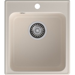 Кухонная мойка GRANFEST QUARZ Z-17 белый + сифон