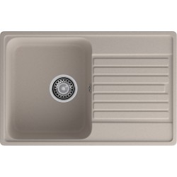 Кухонная мойка GRANFEST QUARZ Z-78 песочный + сифон