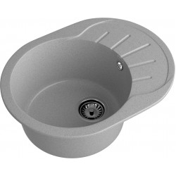 Кухонная мойка GRANFEST RONDO R-580L серый