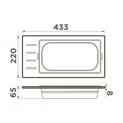 Контейнер для мойки Omoikiri DC-01-1 GB Контейнер для мойки Omoikiri DC-01-1 GB