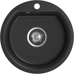 Кухонная мойка GRANFEST SMART SM-435 черный + сифон Кухонная мойка GRANFEST SMART SM-435 черный + сифон