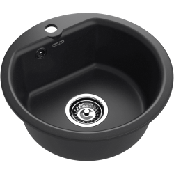 Кухонная мойка GRANFEST SMART SM-435 черный + сифон Кухонная мойка GRANFEST SMART SM-435 черный + сифон