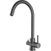 Смеситель для кухни GRANFEST QUARZ Z-5420  PVD графит
