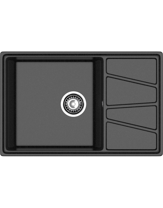Кухонная мойка GRANFEST VERTEX V-780L черный