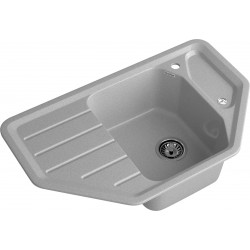 Кухонная мойка GRANFEST CORNER C-800E серый