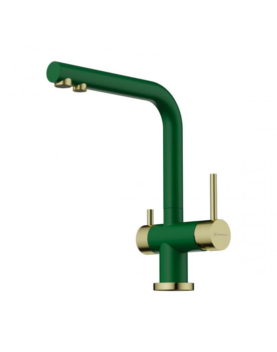 Смеситель для кухни Omoikiri Nagano RG LG royal green/светлое золото