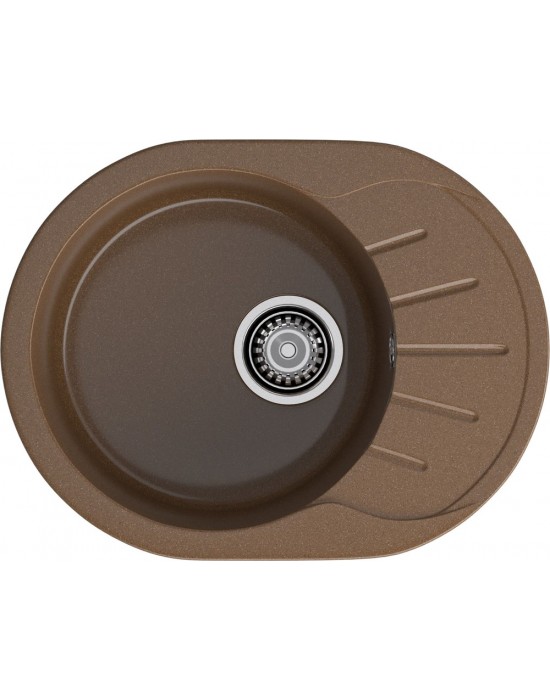 Кухонная мойка GRANFEST RONDO R-580L терракот
