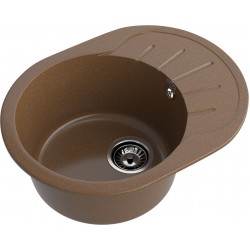 Кухонная мойка GRANFEST RONDO R-580L терракот